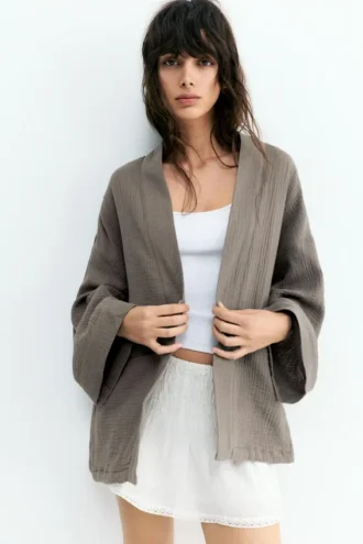 Kimono de crepé