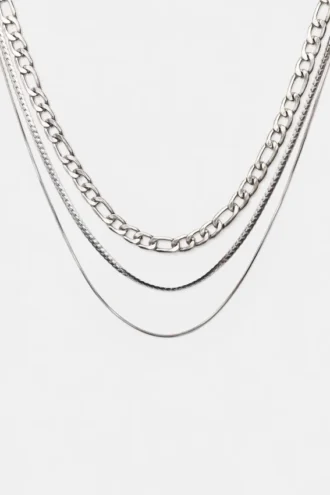 Lote de 3 collares de cadena