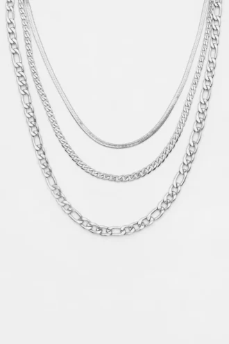 Lote de 3 collares de cadena