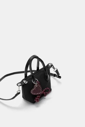 Mini bolso bandolera con adornos