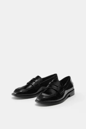 Mocasines de imitación charol