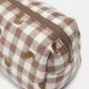 Neceser de cuadros vichy con forma de croissant Neceser de cuadros vichy con forma de croissant