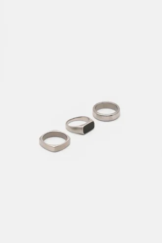 Pack de 3 anillos de acero