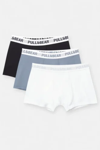 Pack de 3 boxers con cintura azul claro Pack de 3 boxers con cintura azul claro