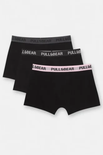 Pack de 3 boxers con cintura rosa