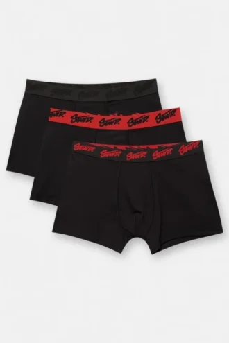 Pack de 3 boxers negros con el logotipo de STWD
