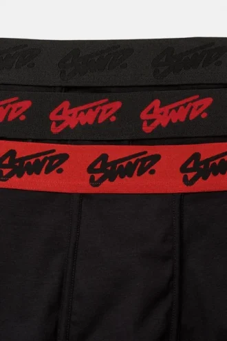 Pack de 3 boxers negros con el logotipo de STWD