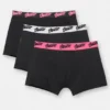 Pack de 3 boxers negros con el logotipo STWD en rosa Pack de 3 boxers negros con el logotipo STWD en rosa