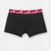 Pack de 3 boxers negros con el logotipo STWD en rosa Pack de 3 boxers negros con el logotipo STWD en rosa