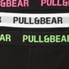 Pack de 3 calzoncillos bóxer negros con cintura de neón