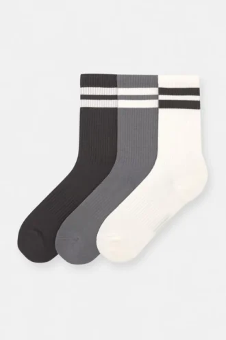 Pack de 3 pares de calcetines a rayas