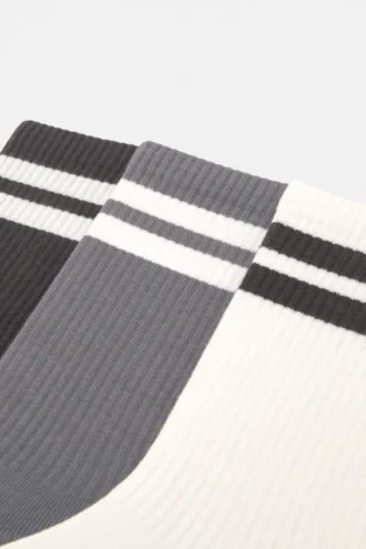 Pack de 3 pares de calcetines a rayas