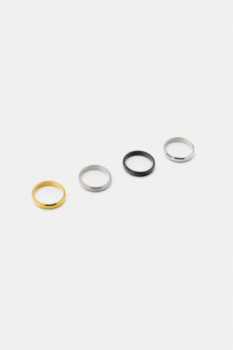 Pack de 4 anillos básicos