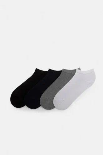 Pack de 4 pares de calcetines cortos básicos