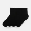 Pack de 4 pares de calcetines negros de punto fino Pack de 4 pares de calcetines negros de punto fino