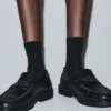 Pack de 4 pares de calcetines negros de punto fino Pack de 4 pares de calcetines negros de punto fino