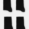 Pack de 4 pares de calcetines negros de punto fino Pack de 4 pares de calcetines negros de punto fino