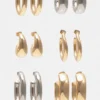 Pack de 6 pares de pendientes de aro Pack de 6 pares de pendientes de aro