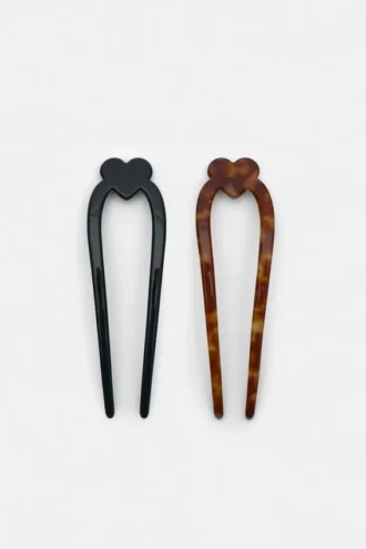 Pack de pinzas para el pelo con forma de corazón