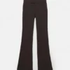 Pantalones bootcut de talle medio