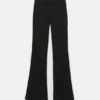 Pantalones bootcut de talle medio
