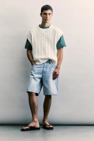 Pantalones Cortos de Bermudas vaqueras de corte estándar