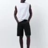 Pantalones Cortos de Bermudas vaqueras de corte estándar Pantalones Cortos de Bermudas vaqueras de corte estándar