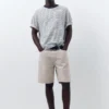 Pantalones Cortos de Bermudas vaqueras de corte estándar Pantalones Cortos de Bermudas vaqueras de corte estándar