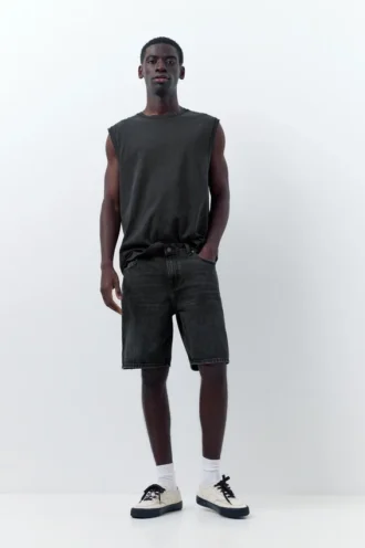 Pantalones Cortos de Bermudas vaqueras de corte estándar
