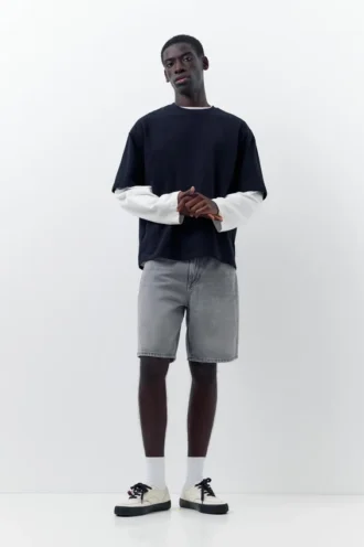 Pantalones Cortos de Bermudas vaqueras de corte estándar