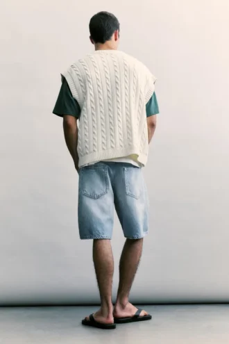 Pantalones Cortos de Bermudas vaqueras de corte estándar