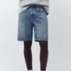 Pantalones Cortos de Bermudas vaqueras de corte estándar Pantalones Cortos de Bermudas vaqueras de corte estándar
