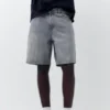 Pantalones Cortos de Bermudas vaqueras de corte estándar Pantalones Cortos de Bermudas vaqueras de corte estándar