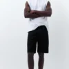 Pantalones Cortos de Bermudas vaqueras de corte estándar Pantalones Cortos de Bermudas vaqueras de corte estándar