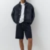 Pantalones Cortos de Bermudas vaqueras de corte estándar Pantalones Cortos de Bermudas vaqueras de corte estándar
