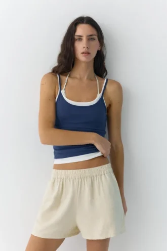 Pantalones Cortos de lino