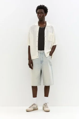 Pantalones cortos de vaquero estilo skater