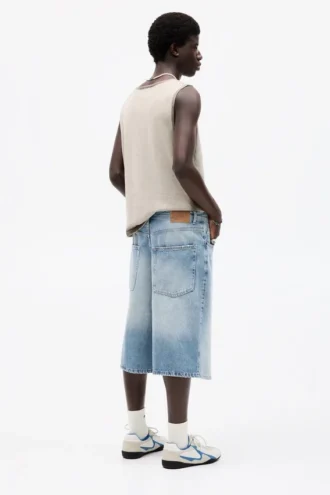 Pantalones cortos de vaquero estilo skater