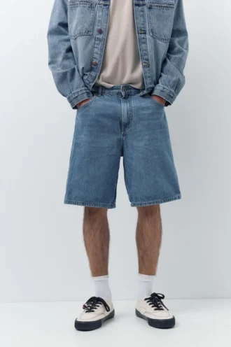 Pantalones Cortos holgados de denim