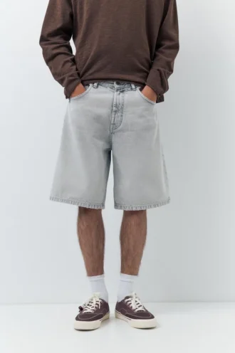 Pantalones Cortos holgados de denim