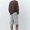 Pantalones Cortos holgados de denim Pantalones Cortos holgados de denim