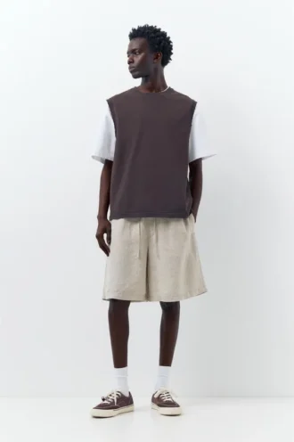 Pantalones Cortos tipo Bermudas 100 % lino