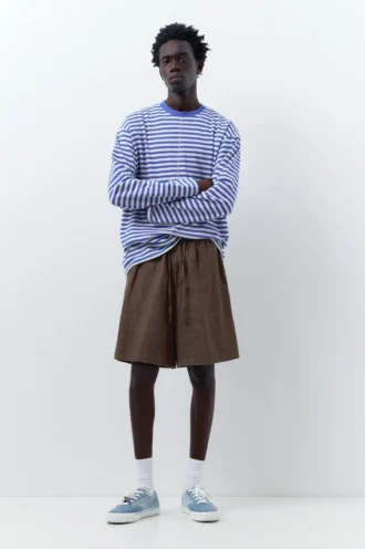 Pantalones Cortos tipo Bermudas 100 % lino