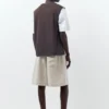 Pantalones Cortos tipo Bermudas 100 % lino