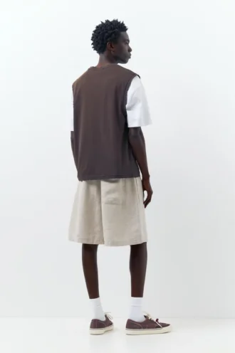 Pantalones Cortos tipo Bermudas 100 % lino