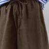 Pantalones Cortos tipo Bermudas 100 % lino