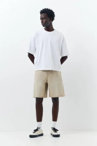 Pantalones cortos tipo Bermudas holgados de denim