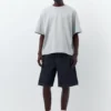 Pantalones cortos tipo Bermudas holgados de denim Pantalones cortos tipo Bermudas holgados de denim