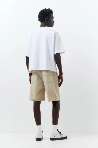 Pantalones cortos tipo Bermudas holgados de denim