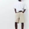 Pantalones cortos tipo Bermudas holgados de denim Pantalones cortos tipo Bermudas holgados de denim